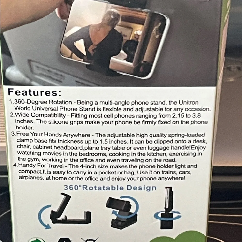 Universal Cell Phone Mount Holder - Black